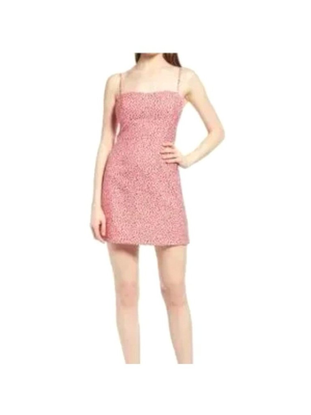 Candies Pink Leopard Babydoll Sundress Size M Cottagecore countrycore Romcom Y2K